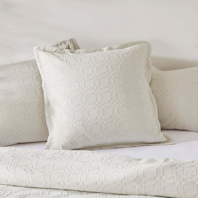 Portland Matelasse Oat Marle Quilt Cover Separates