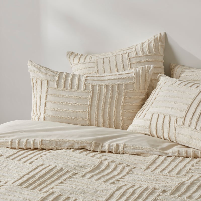 Drew Natural Tufted Quilt Cover Separates