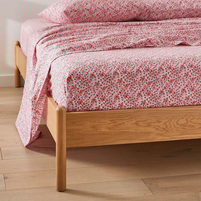 Pippa Pink Floral Printed Sheet Set