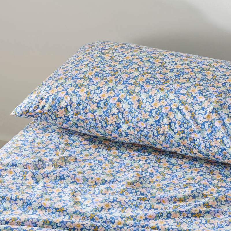 Summer Brights Libertine Blue Printed Sheet Set