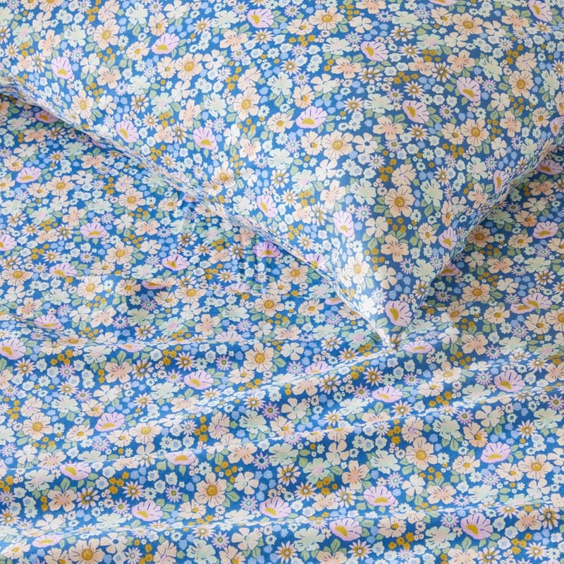 Summer Brights Libertine Blue Printed Sheet Set