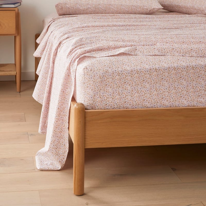 Serena Floral Pink Printed Sheet Set