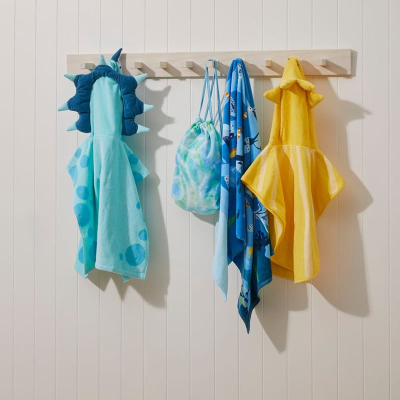 Kids Tie Dye Blue Terry Beach Bag