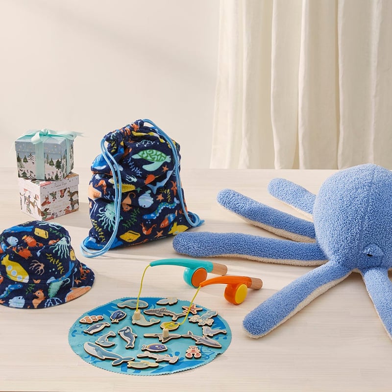 Kids Sealife Terry Beach Bag