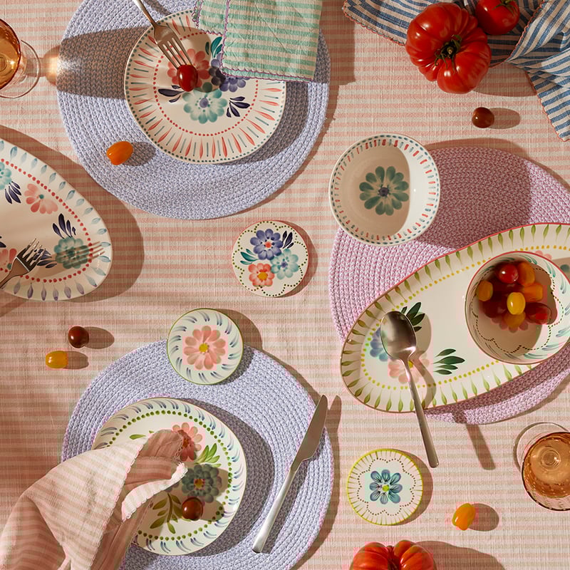 Valentina Handpainted Blue Servingware