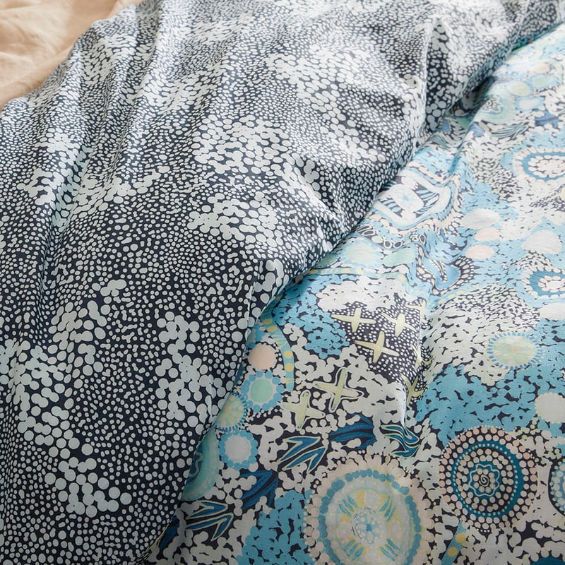 Cungelella Kalkatungu Blue Pillowcases