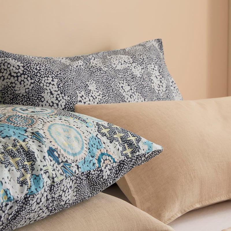 Cungelella Kalkatungu Blue Pillowcases