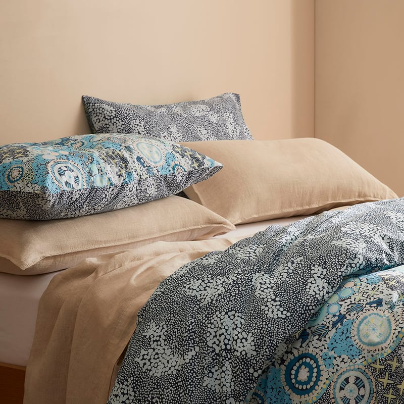 Cungelella Kalkatungu Blue Pillowcases