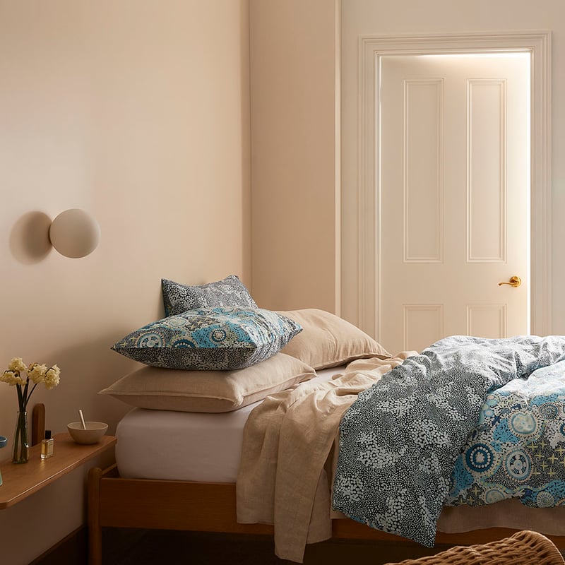 Cungelella Kalkatungu Blue Pillowcases
