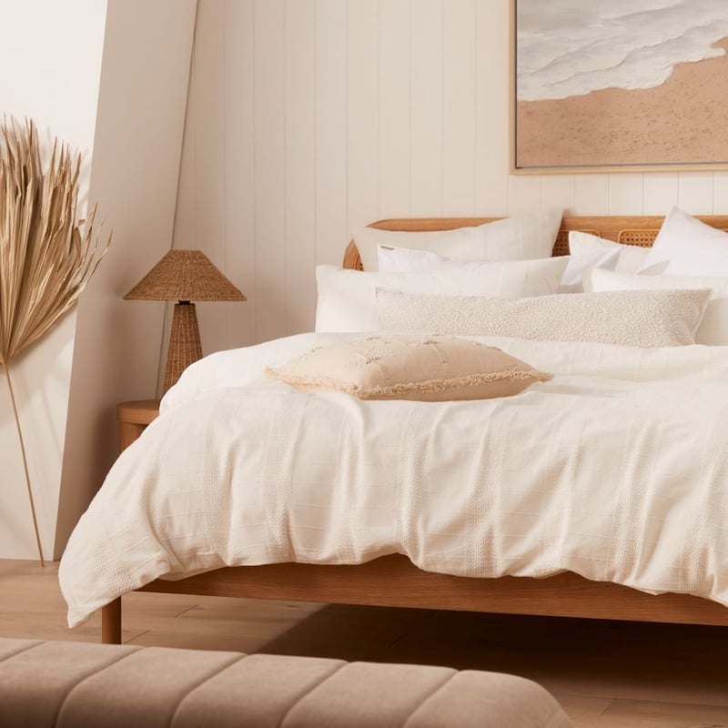 Hervey Off White Quilt Cover Set + Separates