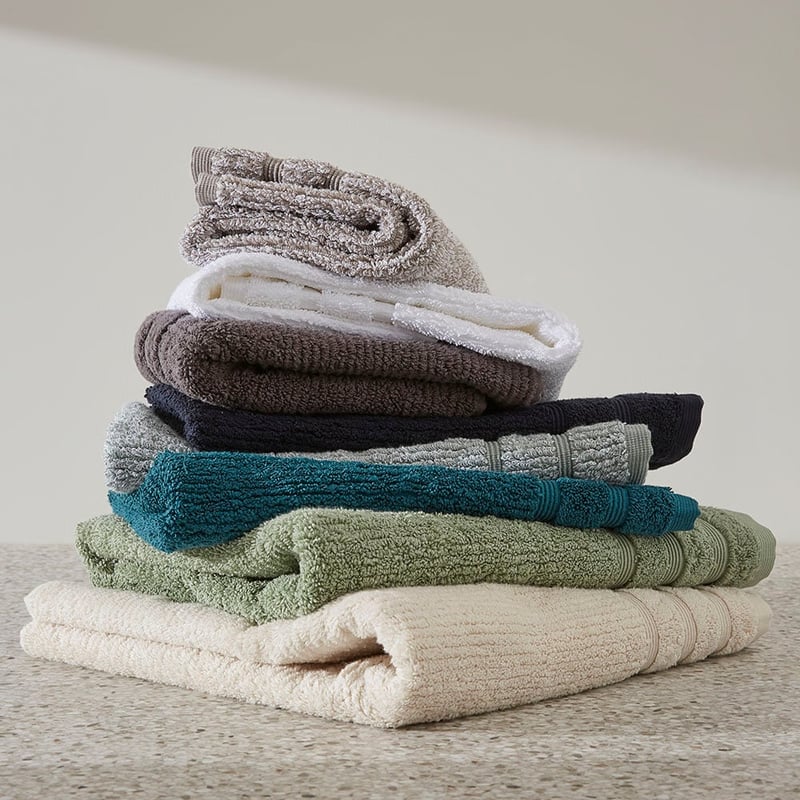 Flinders Graphite Marle Towel Range