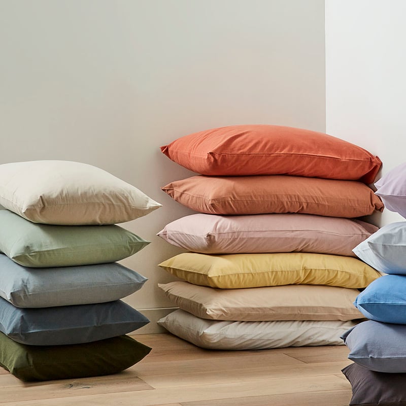 Stonewashed Cotton Earth Pillowcase