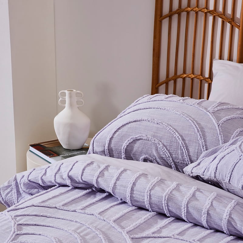 Archie Lilac Tufted Pillowcase