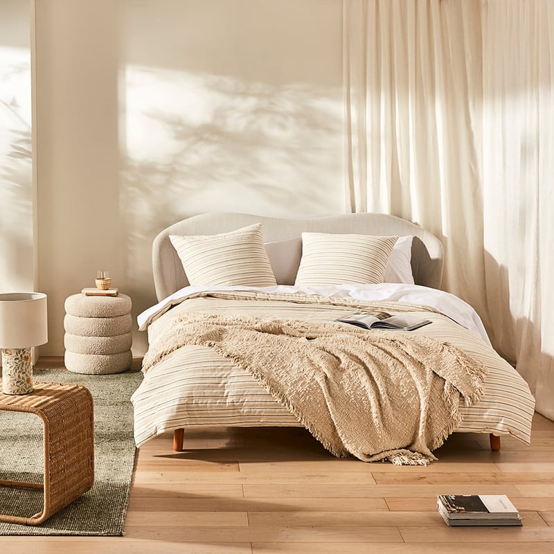 Memphis Cream Boucle Storage Ottoman