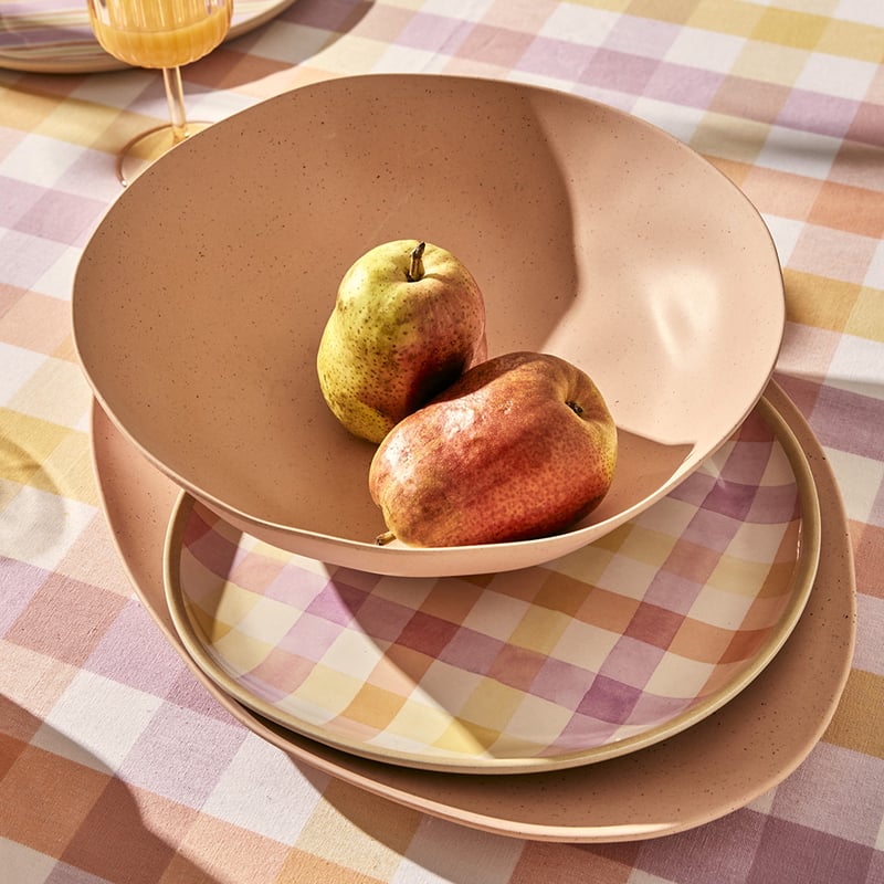 Summer Sorbet Gingham Melamine Servingware