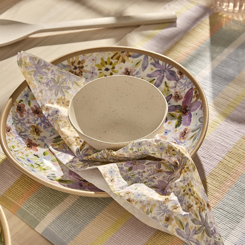 Summer Sorbet White Floral Melamine Servingware