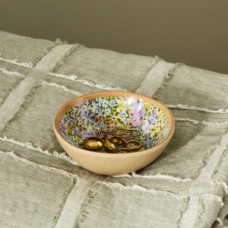 Summer Sorbet Green Floral Melamine Servingware