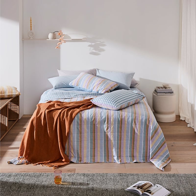 Malmo Rust Linen Throw