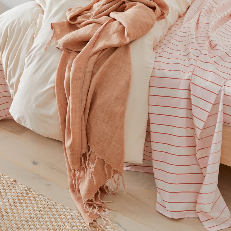 Malmo Sandstone Linen Throw