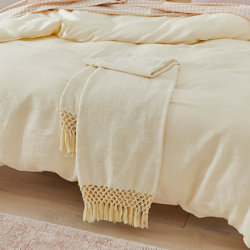 Macrame Lemon Sorbet Knot Marle Throw