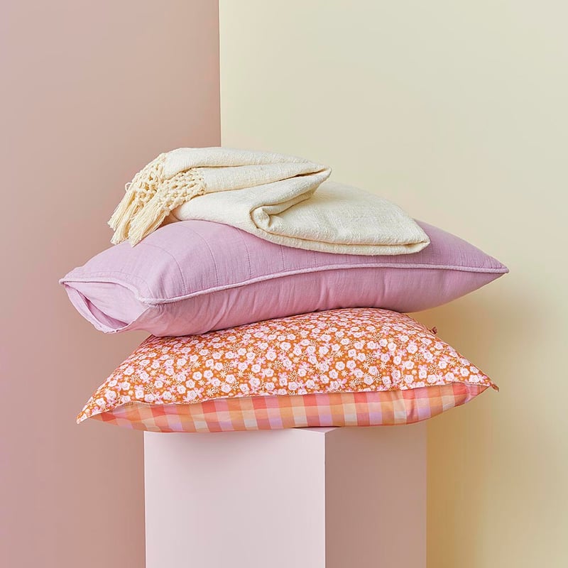 Sunset Paprika Floral Quilt Cover Set + Separates