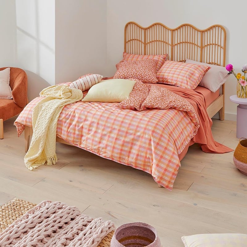 Sunset Paprika Floral Quilt Cover Set + Separates