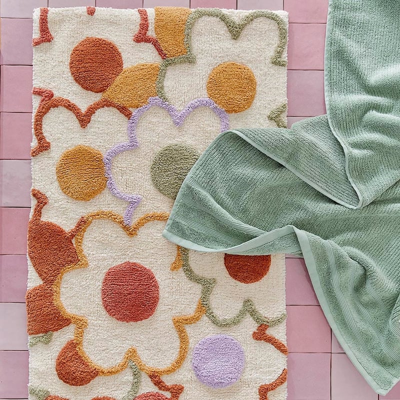 Daisy Natural Multi Bath Runner