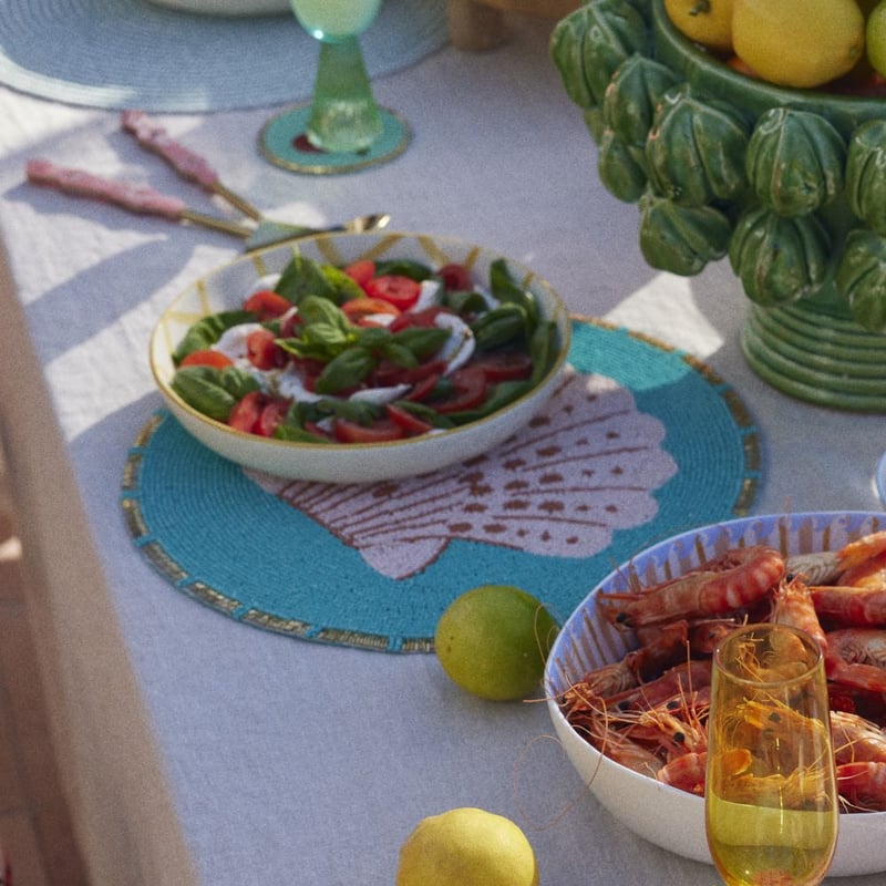 Fiesta Seashell Beaded Placemat
