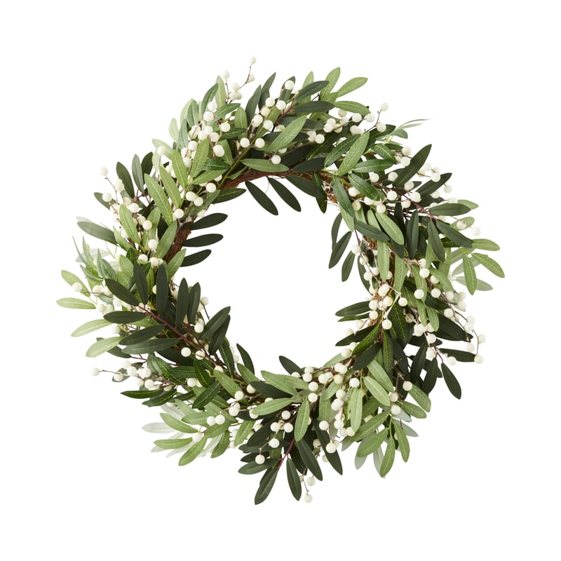 Berry Leaf White & Green Luxe Wreath