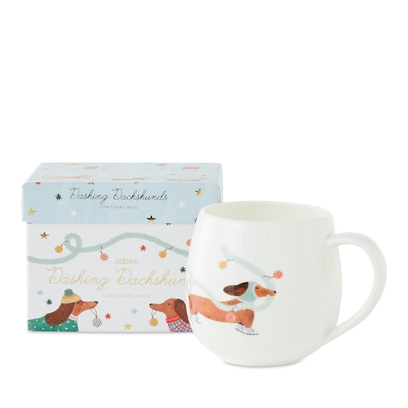 Dashing Dachshunds Multi Christmas Hug Mug