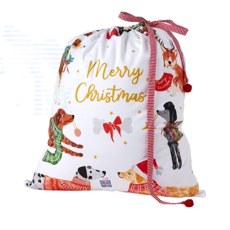 Festive Dogs Santa Sack