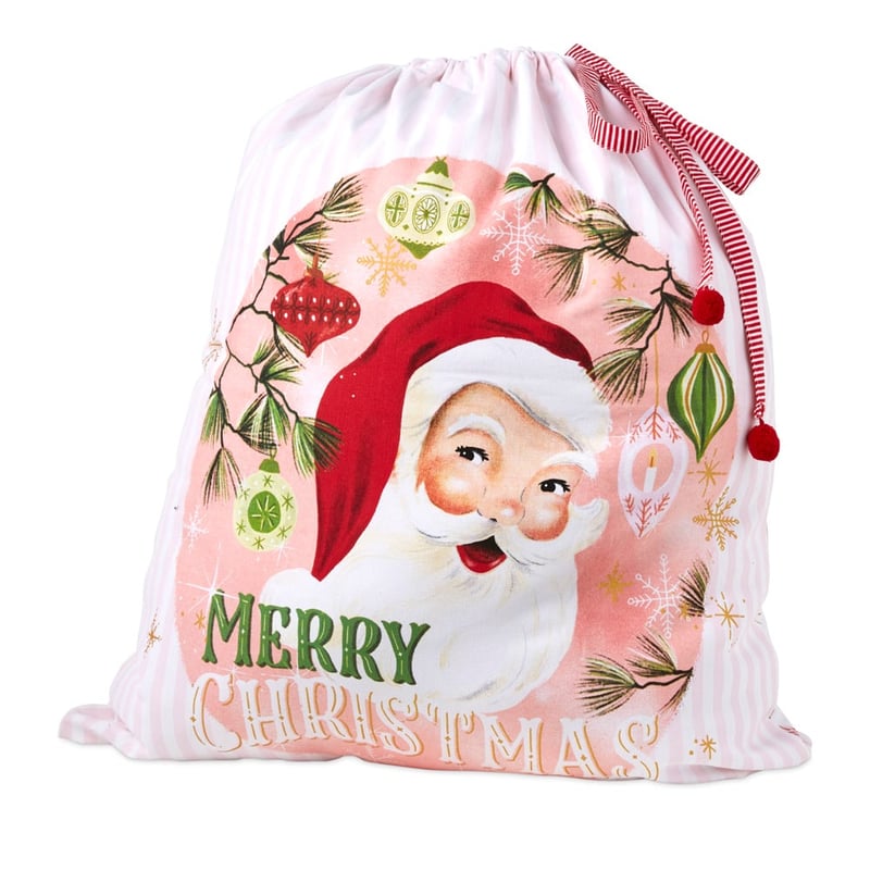 Festive Vintage Christmas Santa Sack