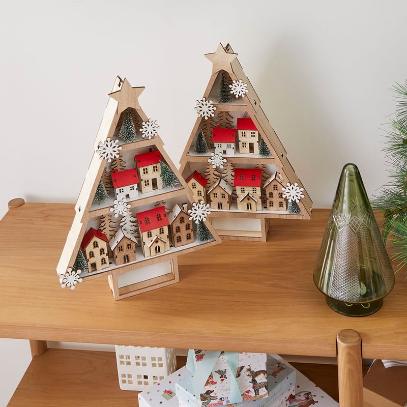 Festive Scene Natural Christmas Fun Tree