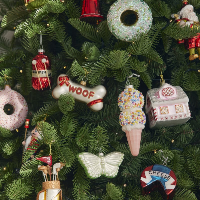 Vintage Glass Freckle Ice Cream Decoration