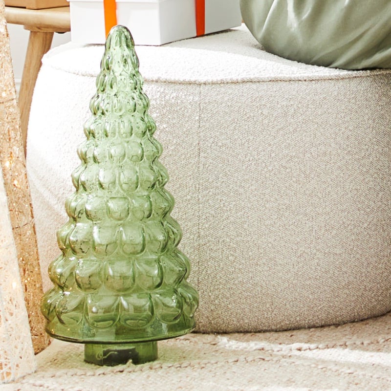 Glass Green Luxe Decorative Christmas Tree