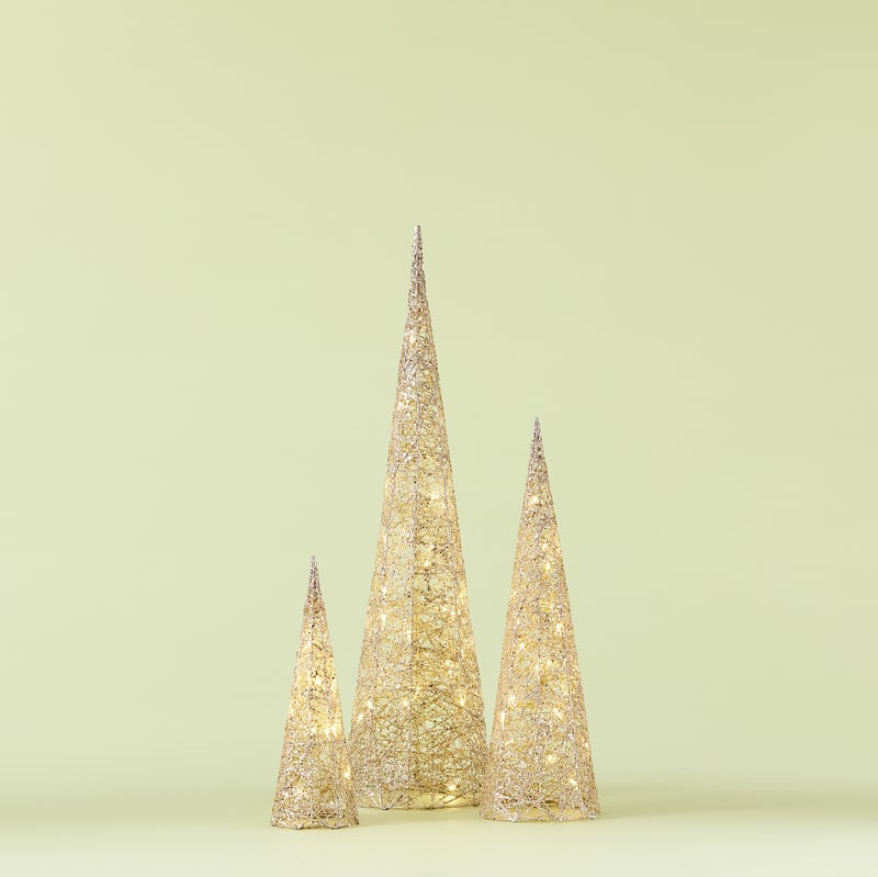 Cone Champagne Luxe Tree Lights