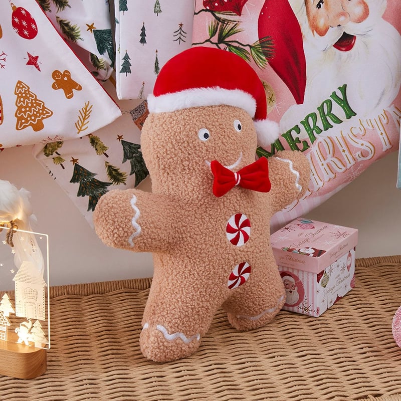 Spice The Gingerbread Natural Christmas Cushion