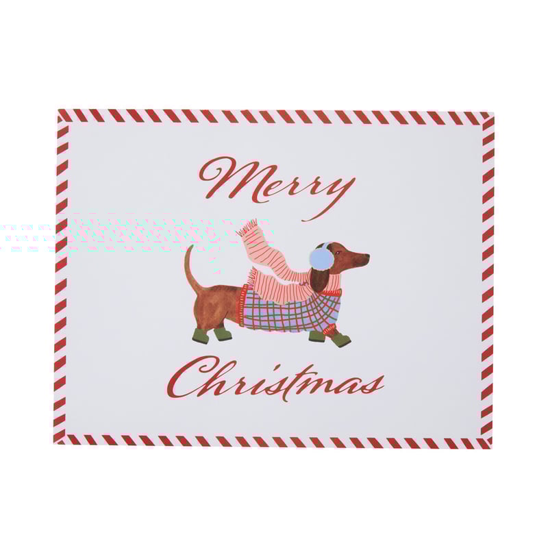 Dashing Dachshunds Novelty Paper Placemats Pack of 50