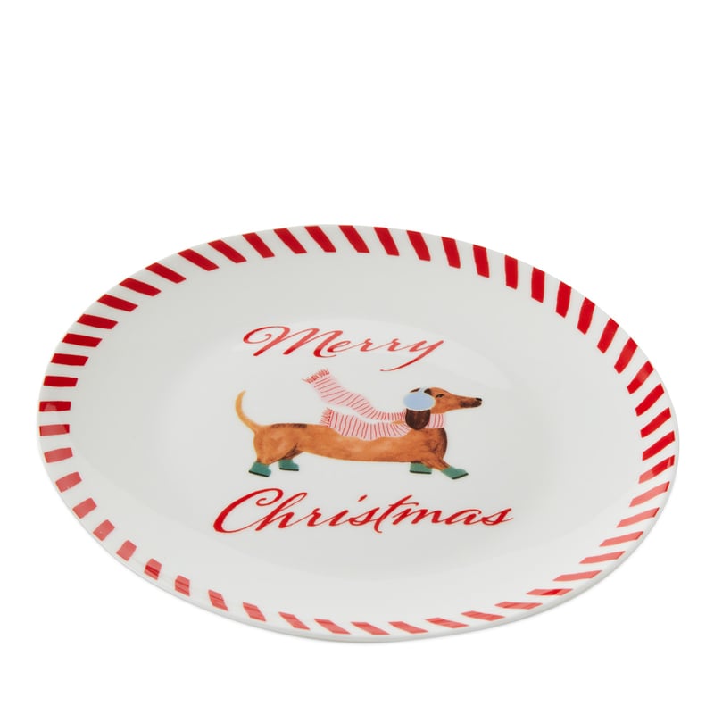 Christmas Multi Dashing Dachshunds Plate