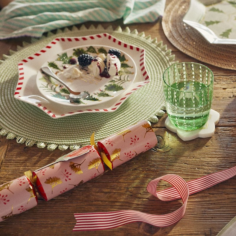 Christmas Multi Dashing Dachshunds Star Plate