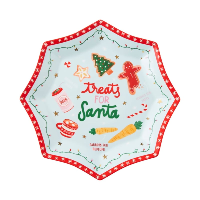 Christmas Multi Treats For Santa Star Plate