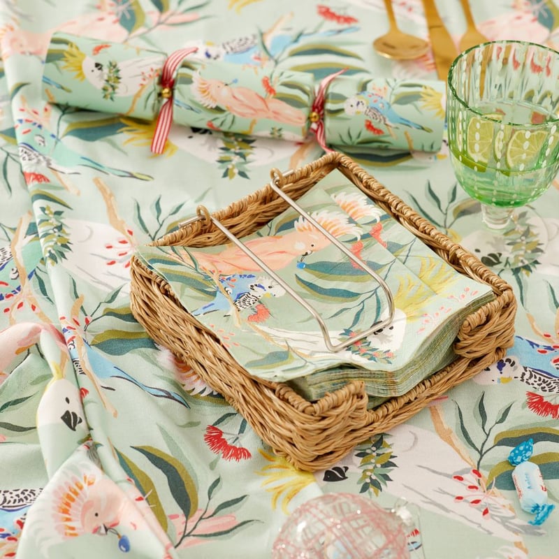 Festive Australian Birds Tablecloth