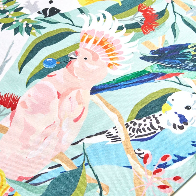 Festive Australian Birds Reversable Table Runner