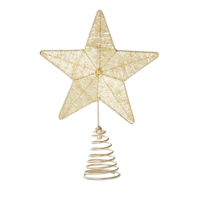 Beaded Gold Luxe Star Tree Topper