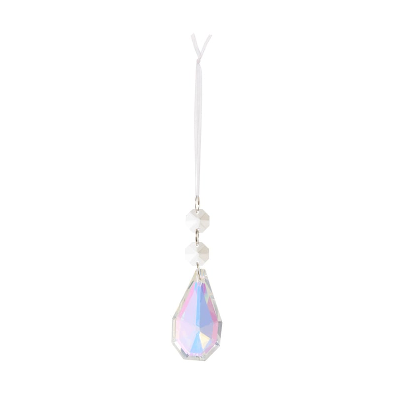 Whimsical Opal Cut Glass Multi Drop Ornament