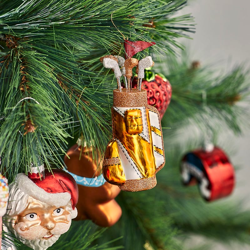 Vintage Glass Gold Clubs