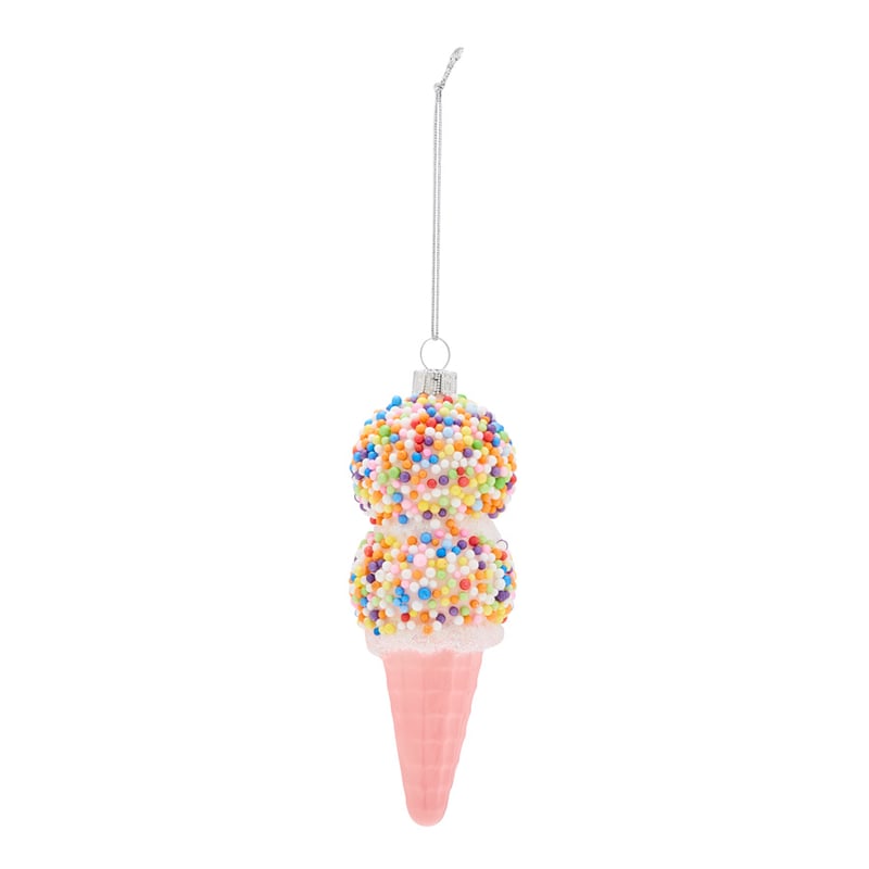 Vintage Glass Freckle Ice Cream Decoration