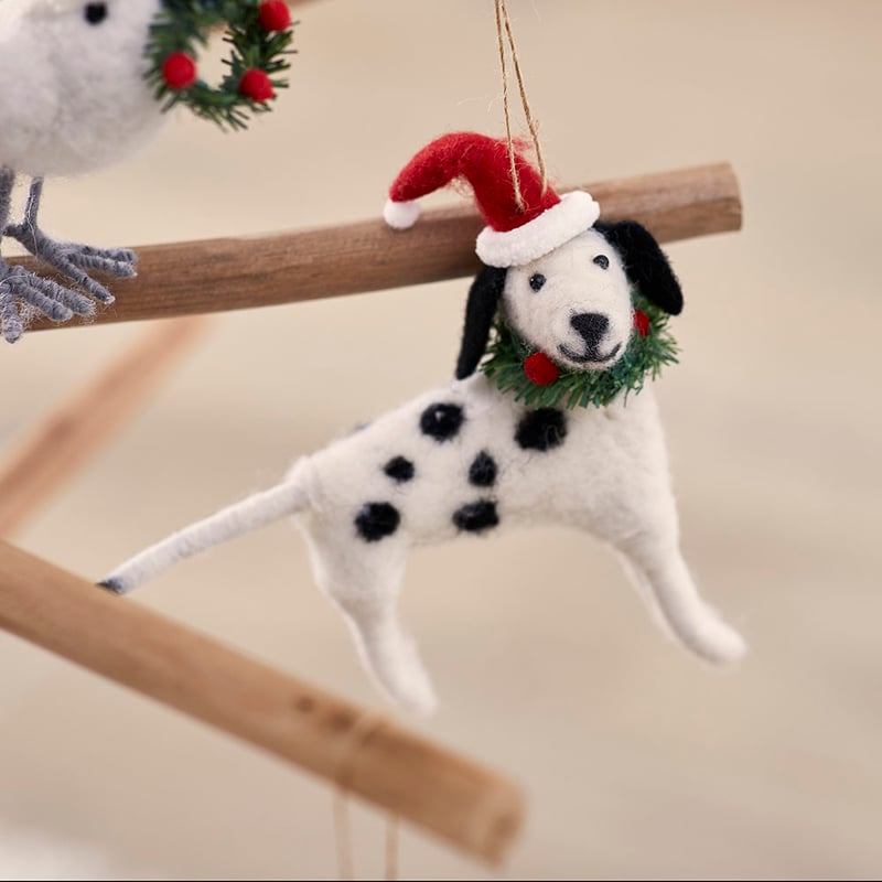 Felted Dalmatian Friend