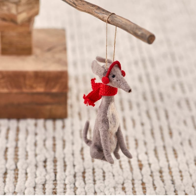 Felted Whippet Friend