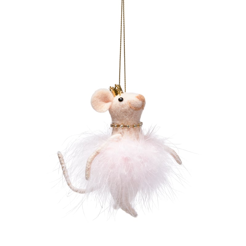 Fairy Pink Tutu Mouse Felted Friend